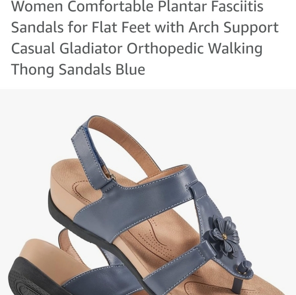 Womens orthotic arch support flip flop sandals - Picture 9 of 14